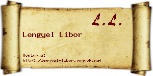 Lengyel Libor névjegykártya